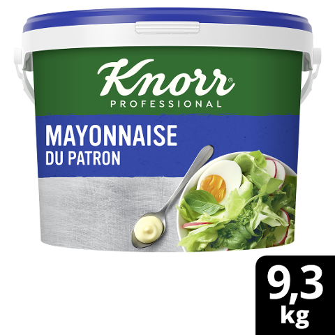 Knorr Professional Mayonnaise du Patron 82% M.G. 9,3 KG - Knorr Professional Mayonnaise du Patron - la plus polyvalente des mayonnaises.