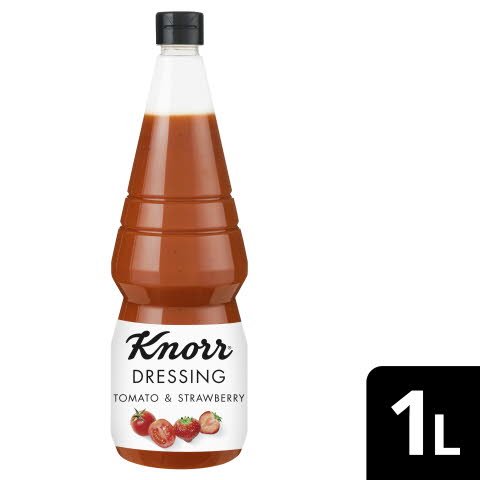KNORR Dressing and More Tomato & Strawberry 1L - Knorr Dressings et bien plus encore – des associations uniques d’ingrédients pour une saveur exquise.