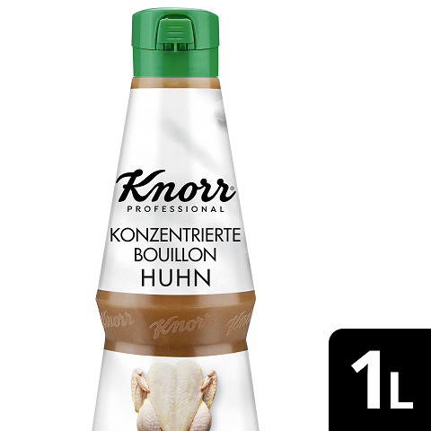Knorr Professional Bouillon de poule concentré liquide 6 x 1l - Les bouillons et fonds concentrés KNORR PROFESSIONAL: pour affiner les saveurs à la perfection.