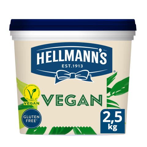 Hellmann's Mayo végétalienne 2,5 KG - Mayonnaise Hellmann’s REAL – no 1 dans le monde.