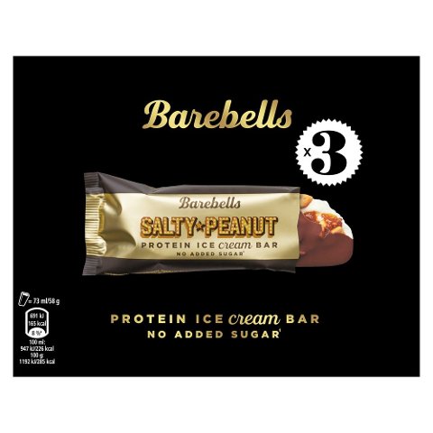 BAREBELLS Proteinglaceriegel Salty Peanut Multipack 3x 73ml - 