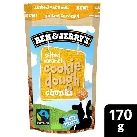 BEN & JERRY´S Snackable Salted Caramel Cookie Dough Chunks 170g - 