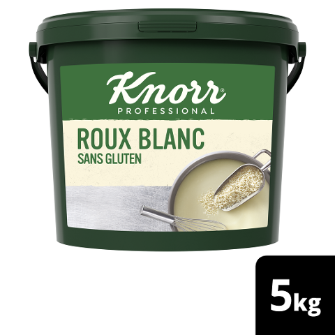 Knorr Roux blanc SANS GLUTEN 5 KG - Knorr Roux – recette authentique pour des plats réussis en un tour de main.