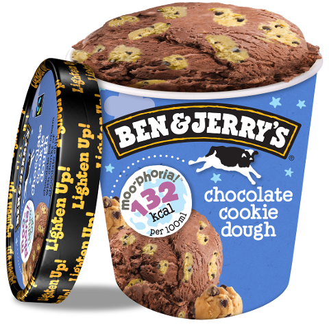 Ben & Jerry's Chocolate Cookie Dough Moo-phoria glace pot 500 ml - 