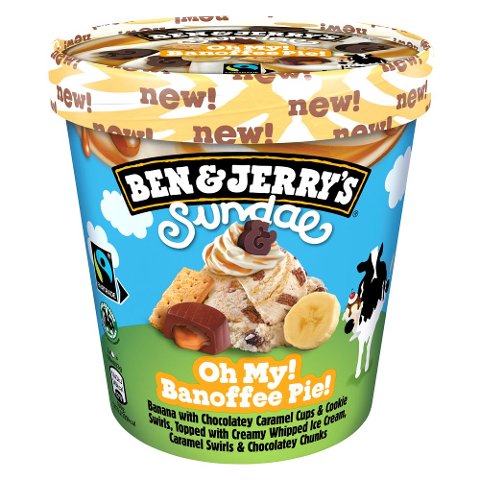 BEN & JERRY'S Sundae Oh My! Banoffee Pie! 427 ml - 