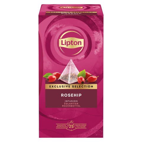 Lipton Églantier Infusion Fruitée Pyramid 25 sachets - "Notre offre de thécorrespond à l’art devivre d’aujourd’hui."