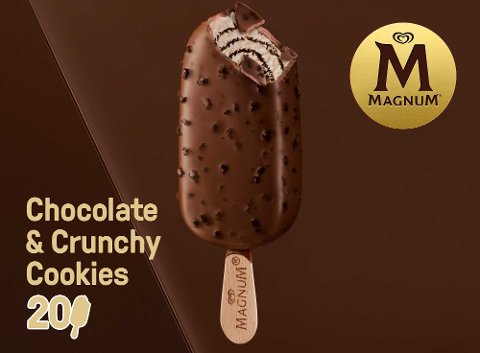 Magnum Collection Chocolate Crunchy Cookies 1 x 90 ml - 