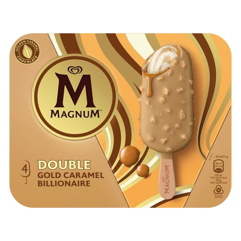 Magnum Double Gold Caramel Billionaire 4 x 85 ml - 