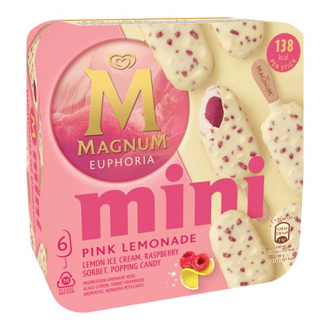 Magnum Mini Euphoria Pink Lemonade 6 x 55 ml - 