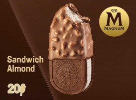 Magnum Sandwich Almond Glaces 140 ml - 