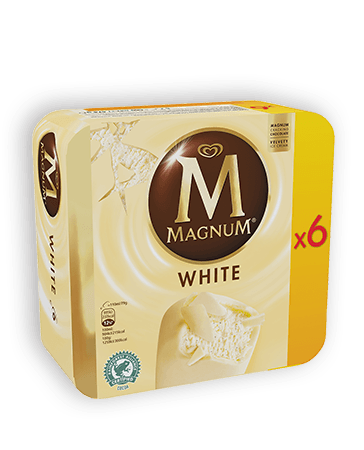 Magnum White Chocolate 6 x 110 ml - 