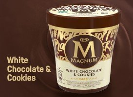 MAGNUM White Chocolate & Cookies pot 440 ml - 