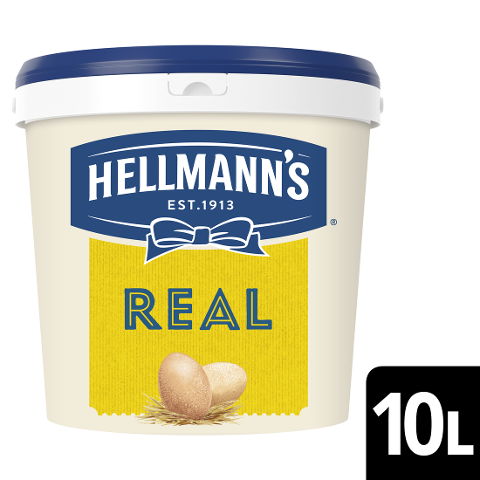 Hellmann's Real Salatmayonnaise 10 L - Hellmann’s REAL – no 1 dans le monde.
