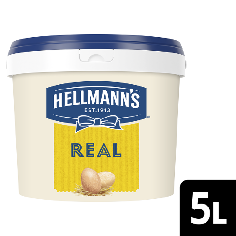 Hellmann's Real Salatmayonnaise 5 L - Hellmann’s REAL – no 1 dans le monde.