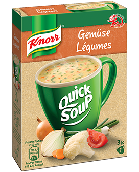 KNORR Quick Soup Légumes emballage 3 x 1 portion - 