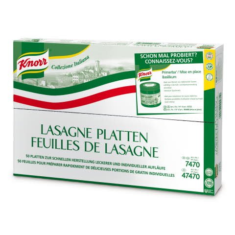 Knorr Feuilles de Lasagne 10 KG - 