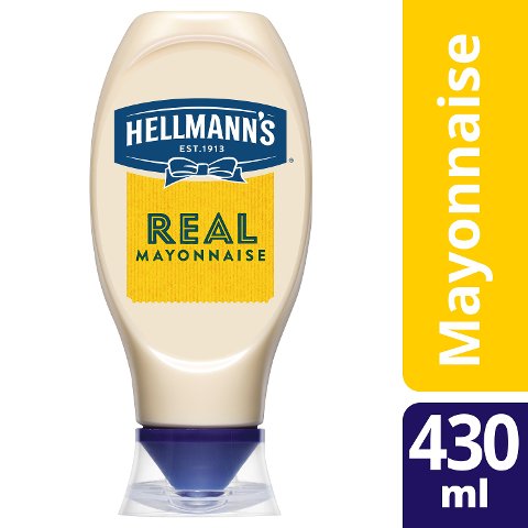 HELLMANN'S Real mayonnaise 430 ml bouteille squeezer
