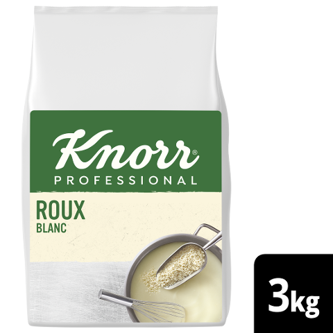 Knorr Roux blanc 3 KG - Knorr Roux – recette authentique pour des plats réussis en un tour de main.