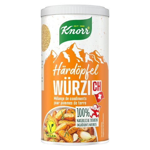 KNORR ingrédients 100% naturels WürziCH mélange de condiments pour pommes de terre 180g saupoudreuse - 