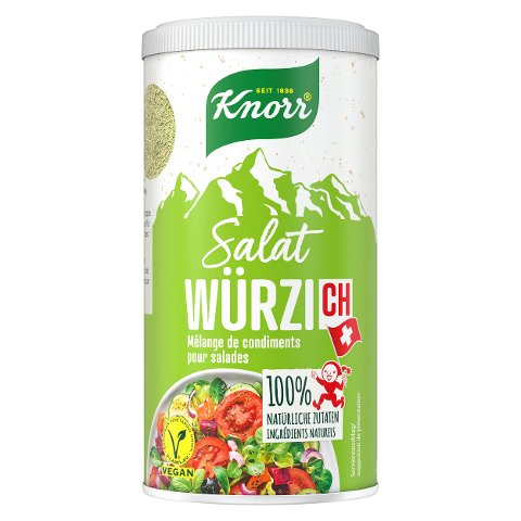 KNORR 100% naturel WürziCH mélange de condiments pour salade 160g saupoudreuse - 