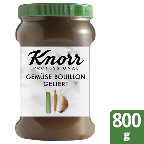 Knorr Bouillon de Légumes gelifié 800 g - Bouillons gélifiés KNORR PROFESSIONAL. Aussi bon que du fait maison.