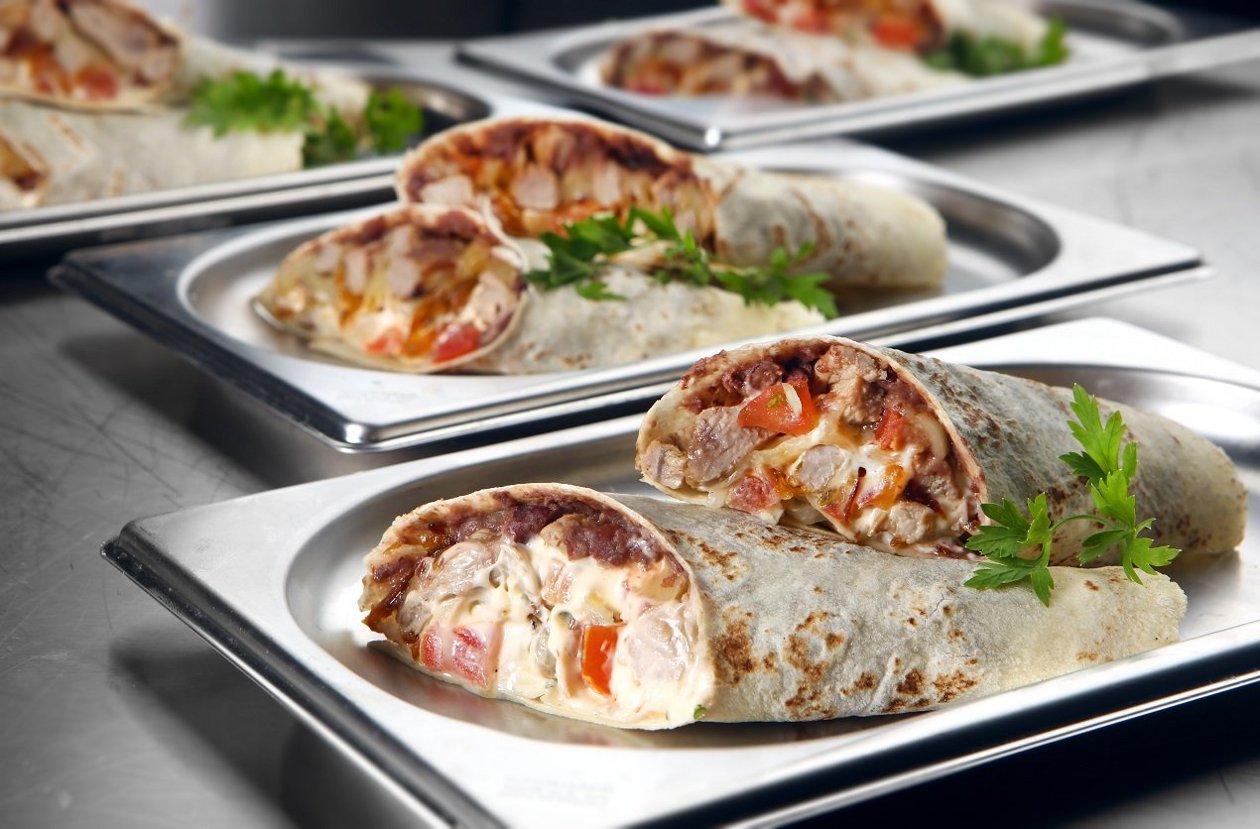 Burrito de Fajitas com Maionese de Jalapeño Burrito de Fajitas com Maionese de Jalapeño