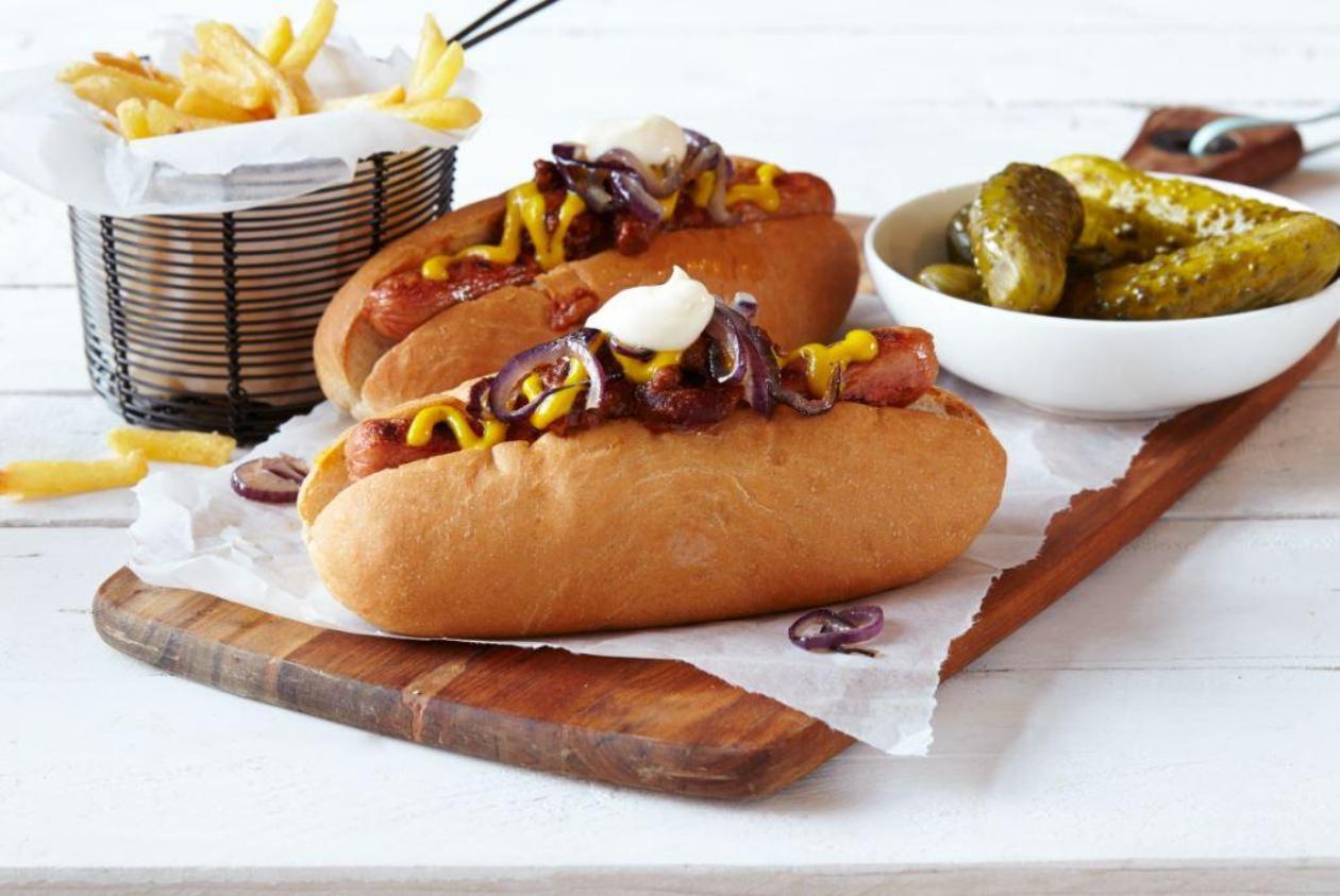 Hot Dog com cebola roxa Hot Dog com cebola roxa