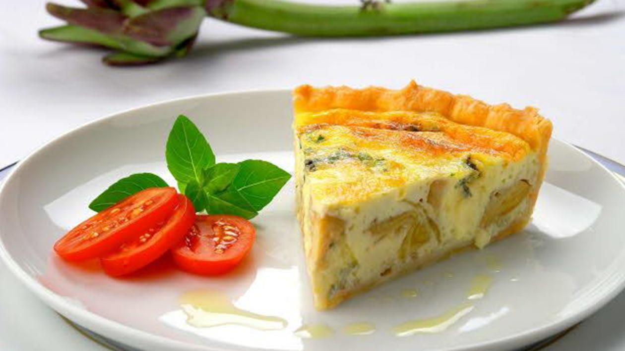 Quiche de Alho-Poró Quiche de Alho-Poró