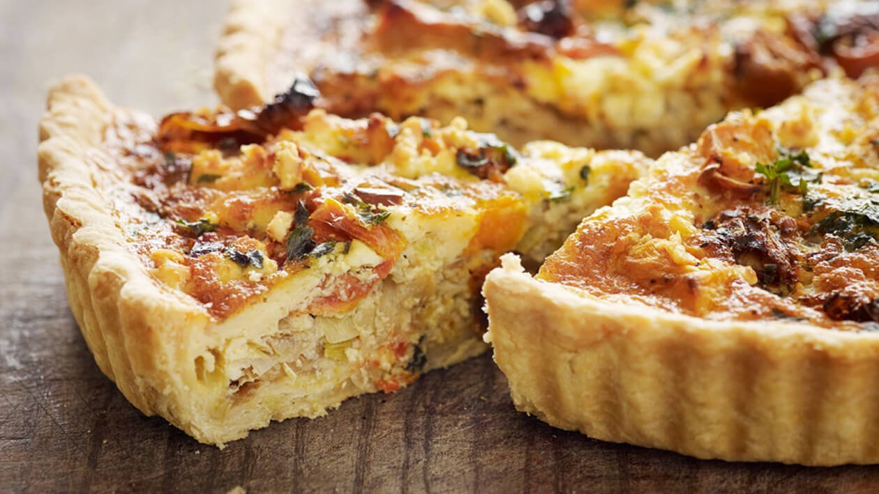 Quiche de Alho-Poró Quiche de Alho-Poró