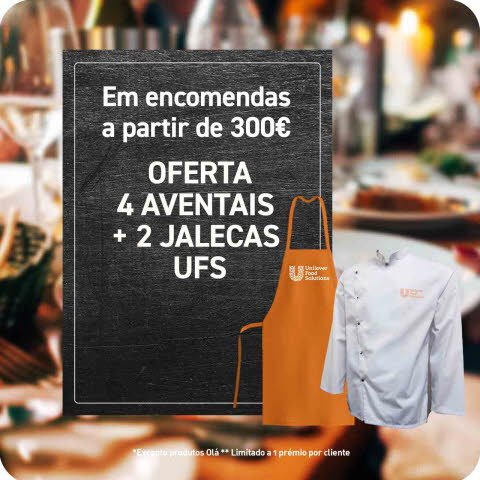 4 x Avental Laranja + 2x Jaleca Branca -