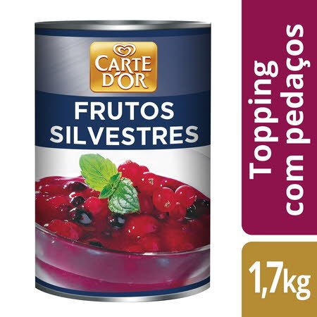 Carte D’Or Topping com pedaços enlatados Frutos Silvestres 1,7Kg -