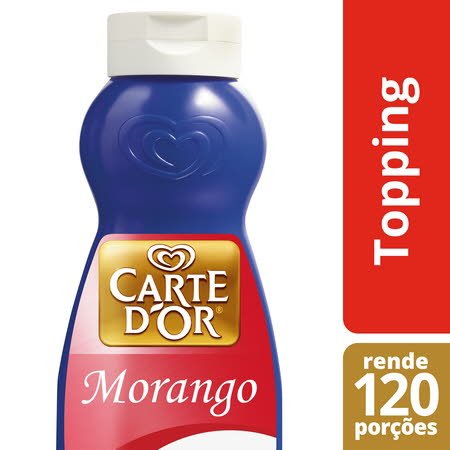 Carte D’Or topping líquido Morango 1Kg - Carte D’Or topping líquido Morango 1Kg -