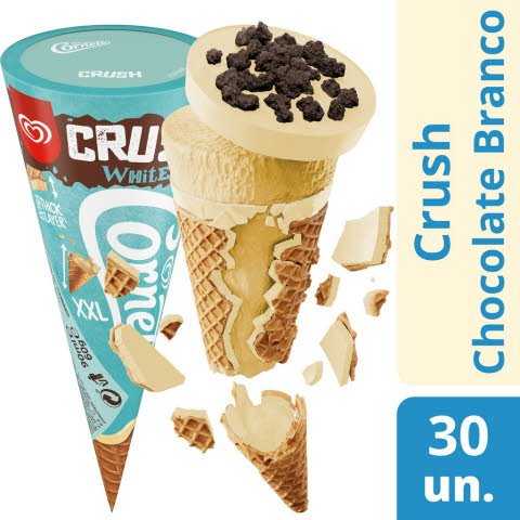 Cornetto Crush Chocolate Branco -