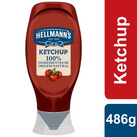 Hellmann’s Ketchup Top Down Pure 100% 486 Gr -