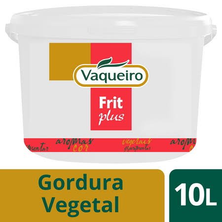 Vaqueiro Frit Plus gordura vegetal fritura imersão 10Lt - Vaqueiro Frit Plus gordura vegetal fritura imersão 10Lt -