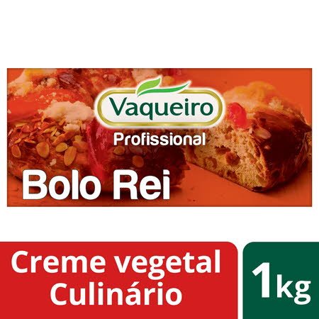 Vaqueiro Profissional creme vegetal culinário Bolo Rei 1Kg -