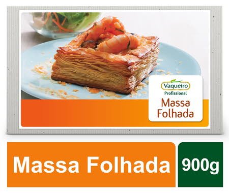 Vaqueiro Profissional Massa Folhada Congelada 900gr -