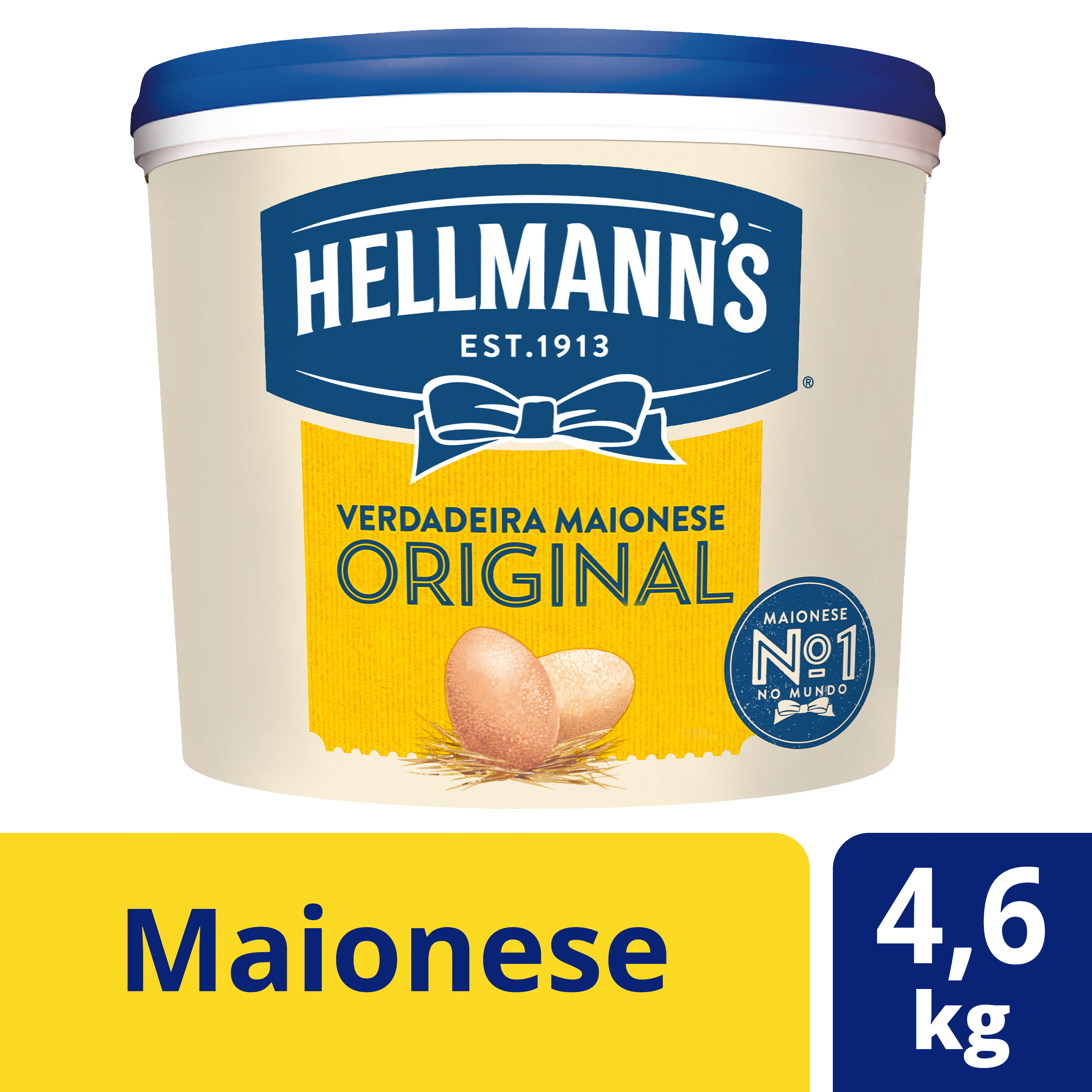 Hellmann's Maionese 4,6Kg - Hellmann's é a maionese 100% genuína, 100% de confiança.