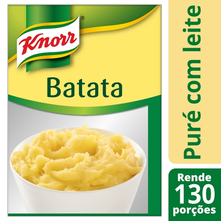 Knorr puré desidratado Batata 4Kg - O nosso puré dá-lhe o resultado genuíno, com batata de origem 100% sustentável. Knorr puré desidratado Batata 4Kg - O nosso puré dá-lhe o resultado genuíno, com batata de origem 100% sustentável.