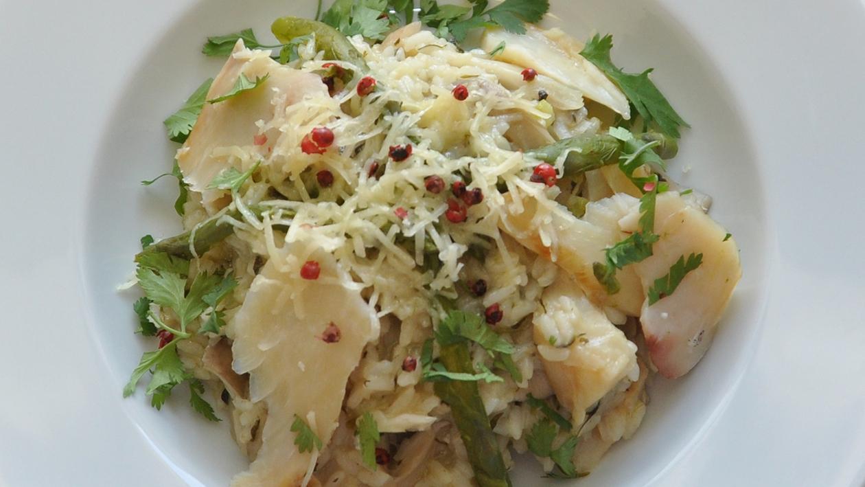 Arroz de Bacalhau com Cogumelos e Espargos, Restaurante Vilamanjar, Lisboa