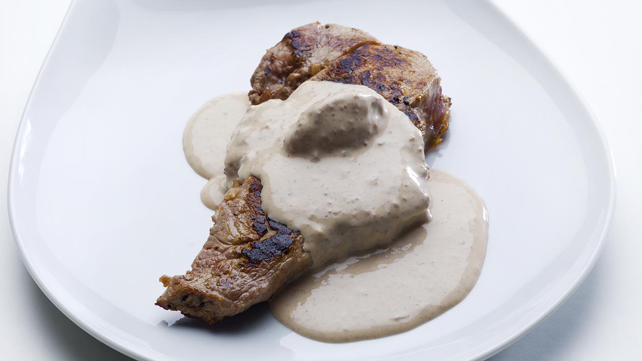 Bife com Patê de Fígado