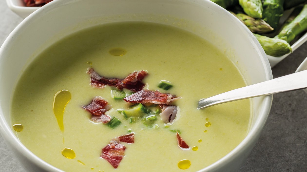 Creme de Espargos com Queijo Brie 