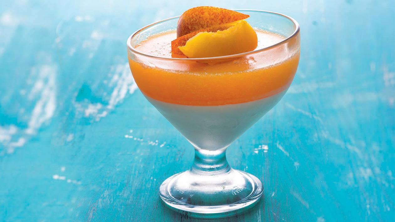 Duo de laranja e pêssego