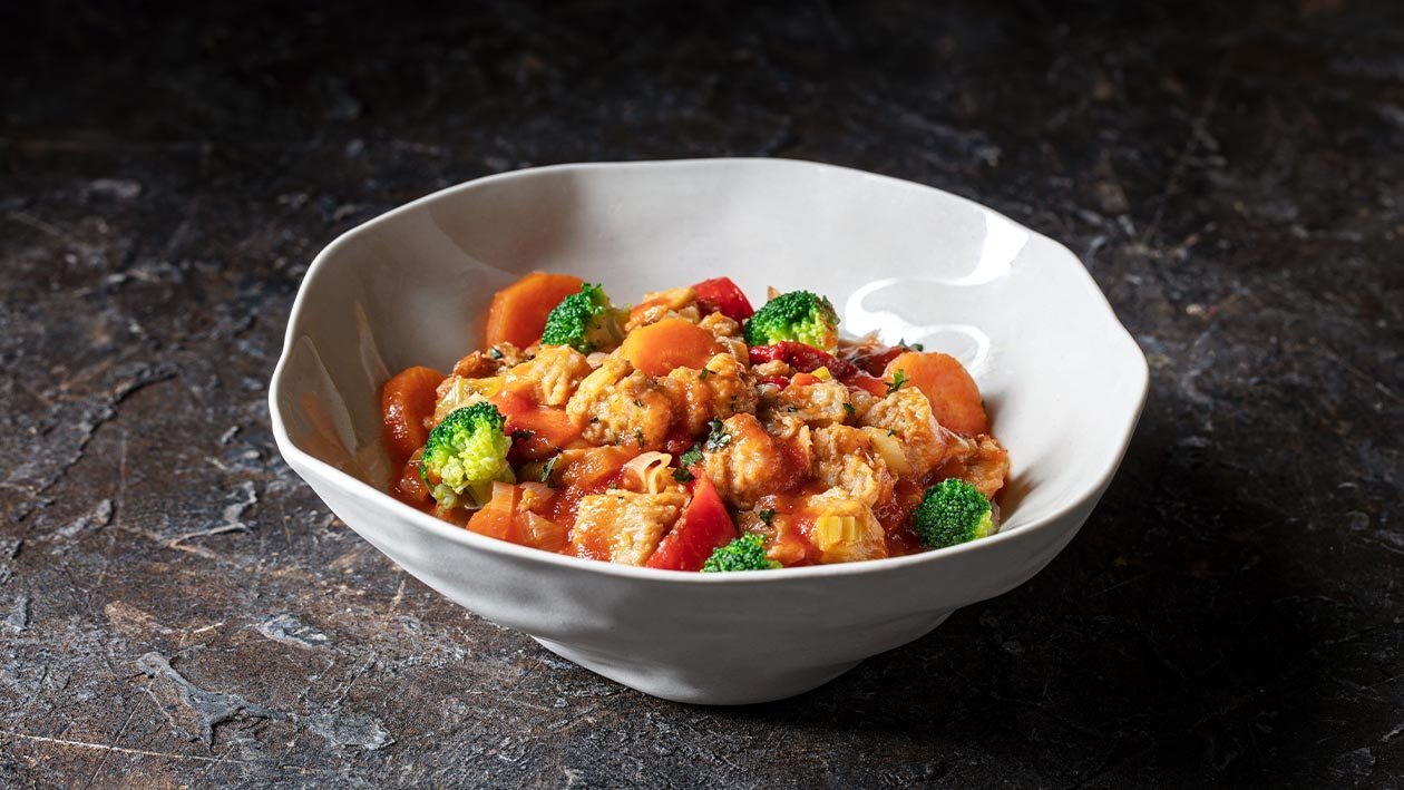 Estufado de Soja e Legumes