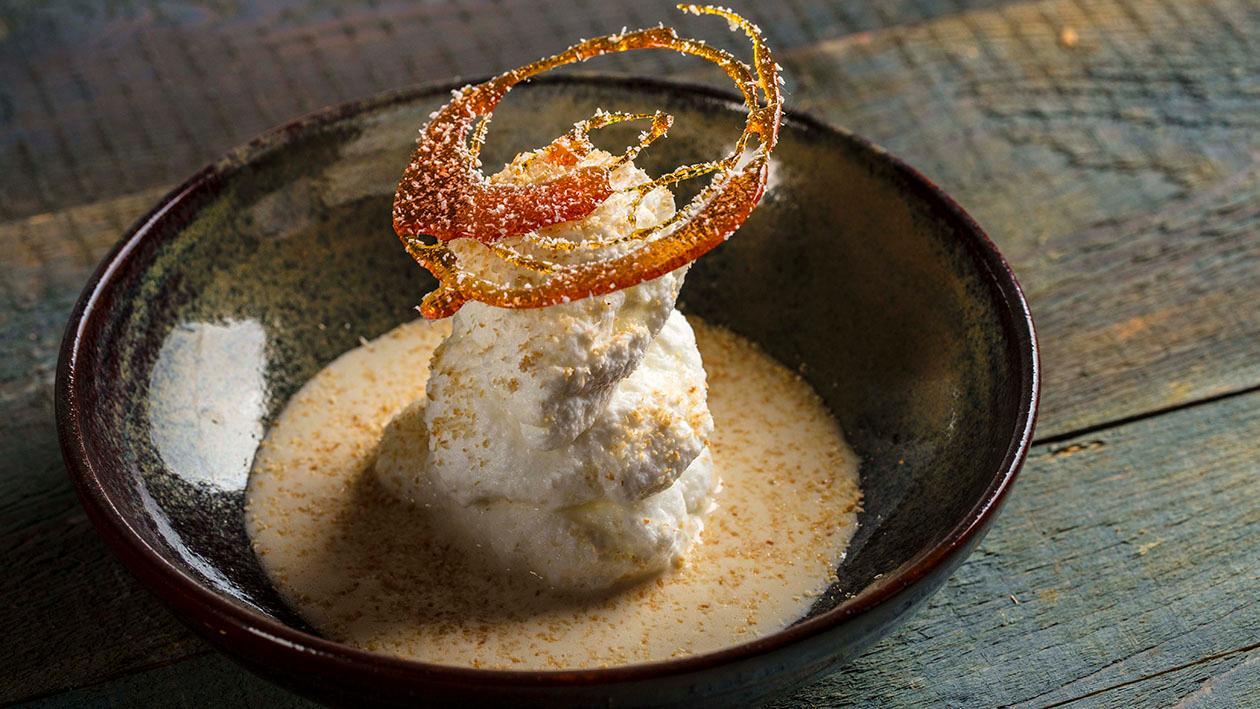 Farófias com Molho de Leite de Côco