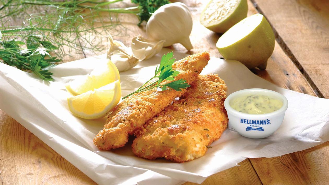 Filetes de Pescada com molho Tártaro