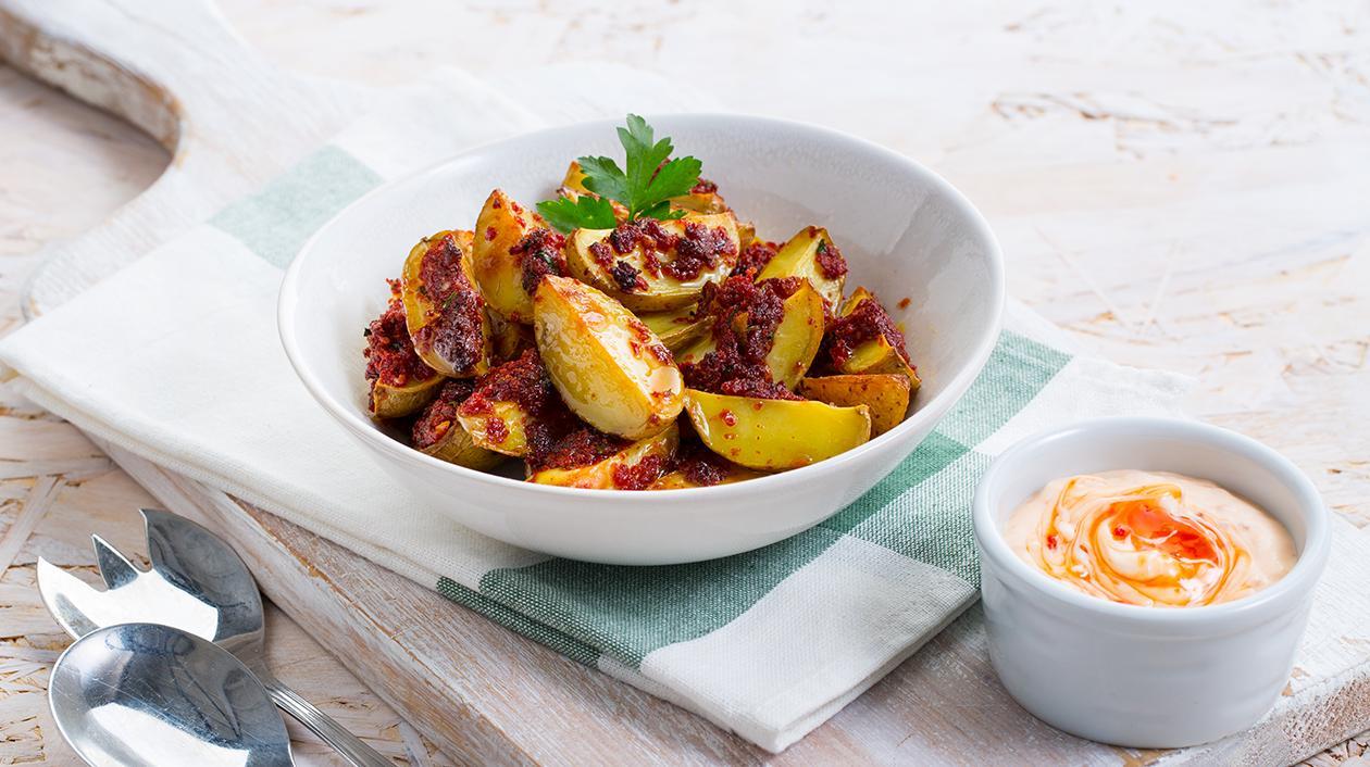 Gomos de batata assada