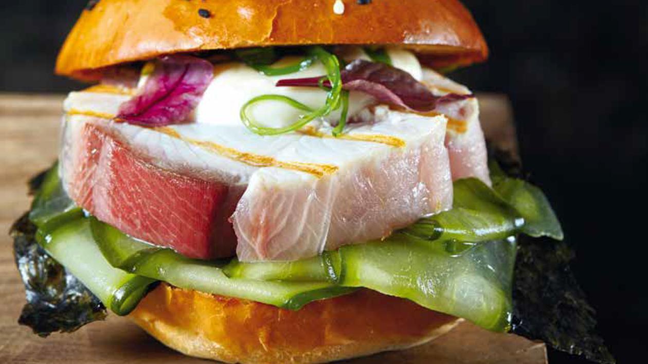 Hambúrguer de Espadarte Oriental