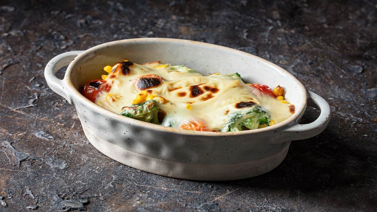 Legumes Gratinados no Forno