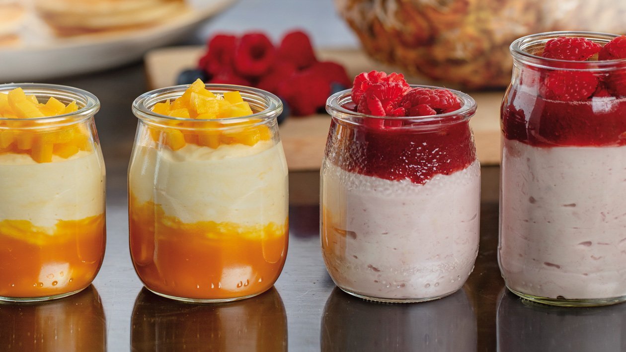 Mousse de Iogurte de Frutos Vermelhos